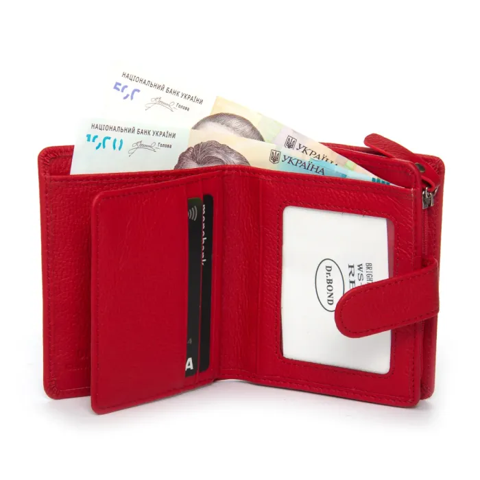 Кошелек Bright Женский кожа DR. BOND WS-32 red