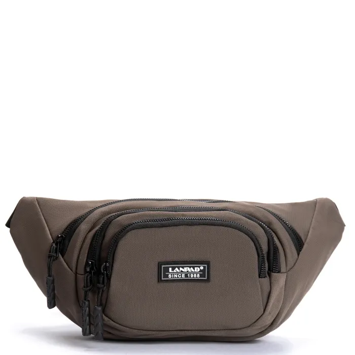 Сумка Мужская На пояс нейлон Lanpad 61056 brown