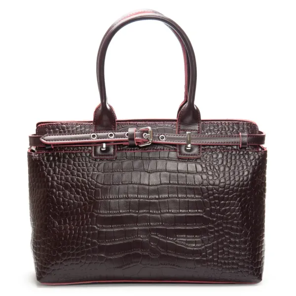 Сумка Женская Классическая кожа ALEX RAI 00108 bordo