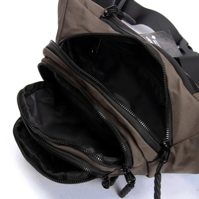 Сумка Мужская На пояс нейлон Lanpad 61056 brown