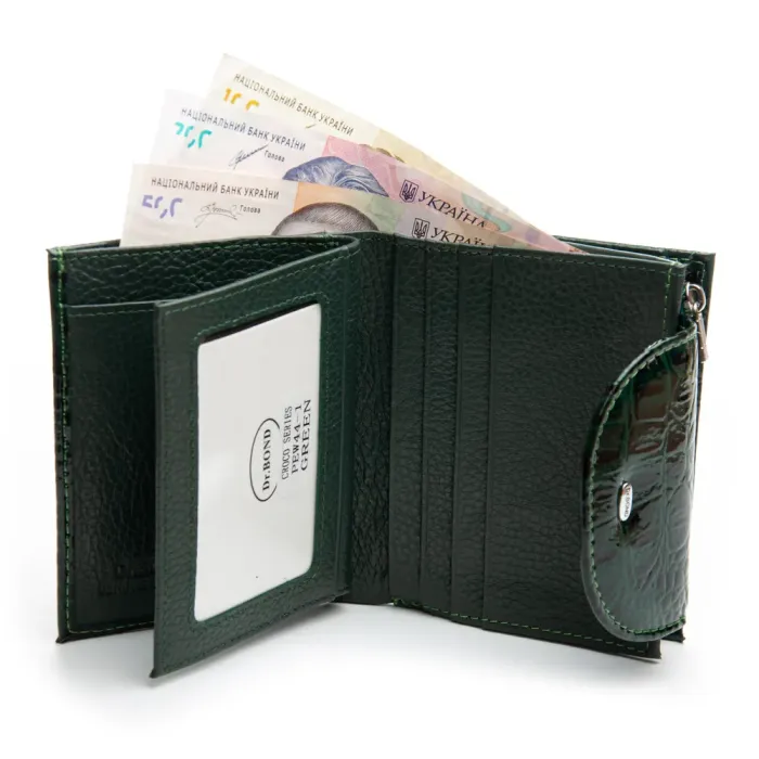 Кошелек PE Женский кожа DR. BOND PEW44-1 green