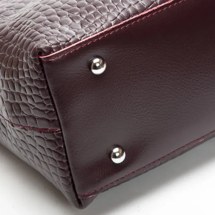 Сумка Женская Классическая кожа ALEX RAI 00108 bordo