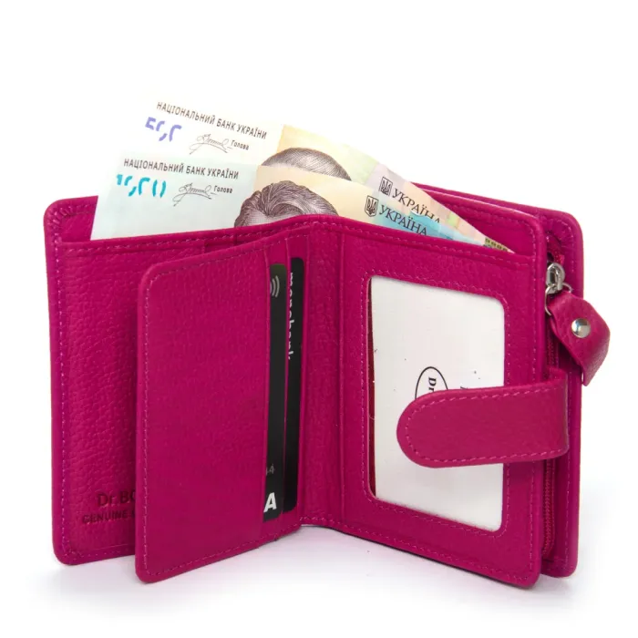 Кошелек Bright Женский кожа DR. BOND WS-32 plum-red