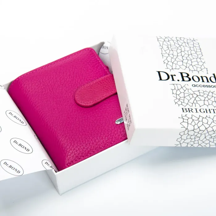 Кошелек Bright Женский кожа DR. BOND WS-32 plum-red