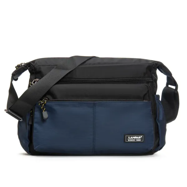 Сумка Мужская На Плечо нейлон Lanpad 8649 blue почтальон