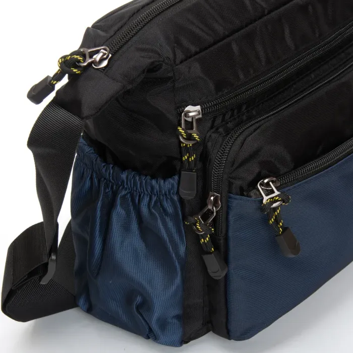 Сумка Мужская На Плечо нейлон Lanpad 8649 blue почтальон