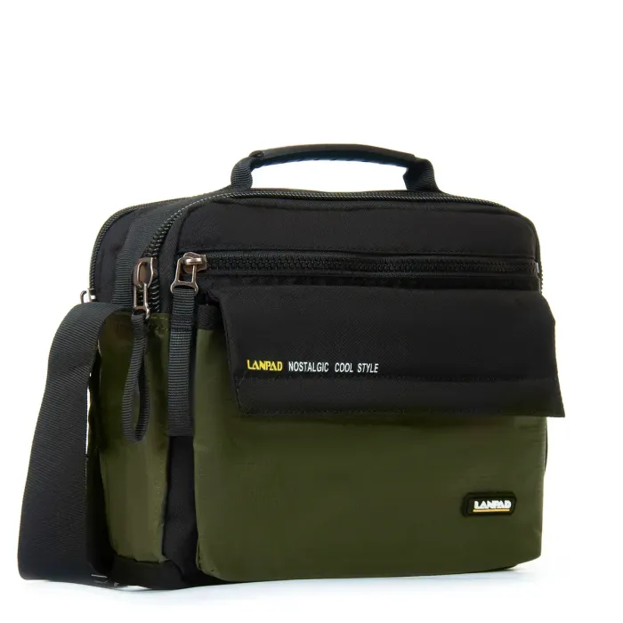 Сумка Мужская Планшет нейлон Lanpad 4119 green