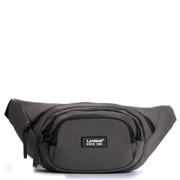 Сумка Мужская На пояс нейлон Lanpad 61056 grey