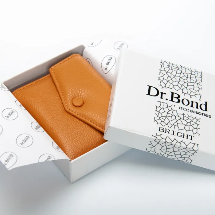 Кошелек Bright Женский кожа DR. BOND WS-20 yellow