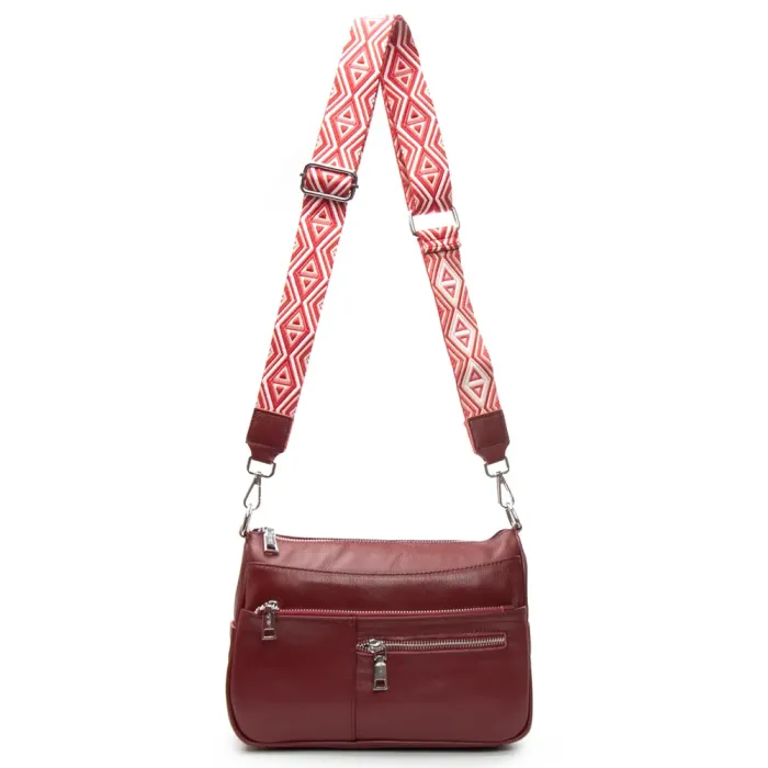 Сумка Женская Классическая кожа ALEX RAI 2041-9 bordo