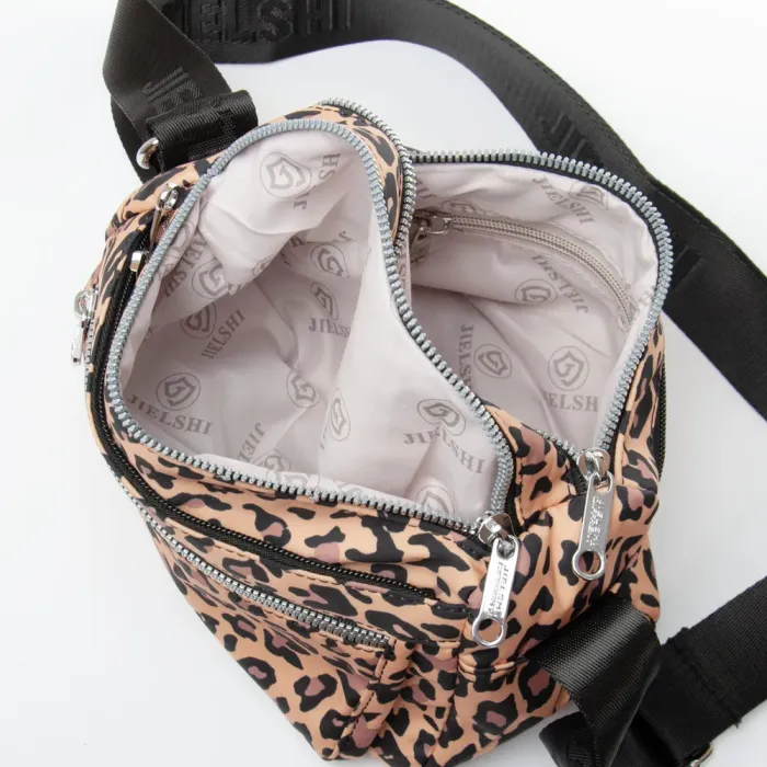 Сумка Женская Текстиль полиамид Jielshi 5667 leopard print