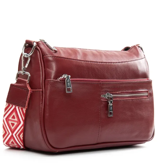 Сумка Женская Классическая кожа ALEX RAI 2041-9 bordo