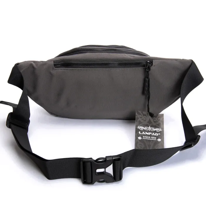 Сумка Мужская На пояс нейлон Lanpad 61056 grey