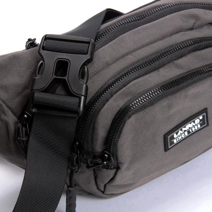 Сумка Мужская На пояс нейлон Lanpad 61056 grey
