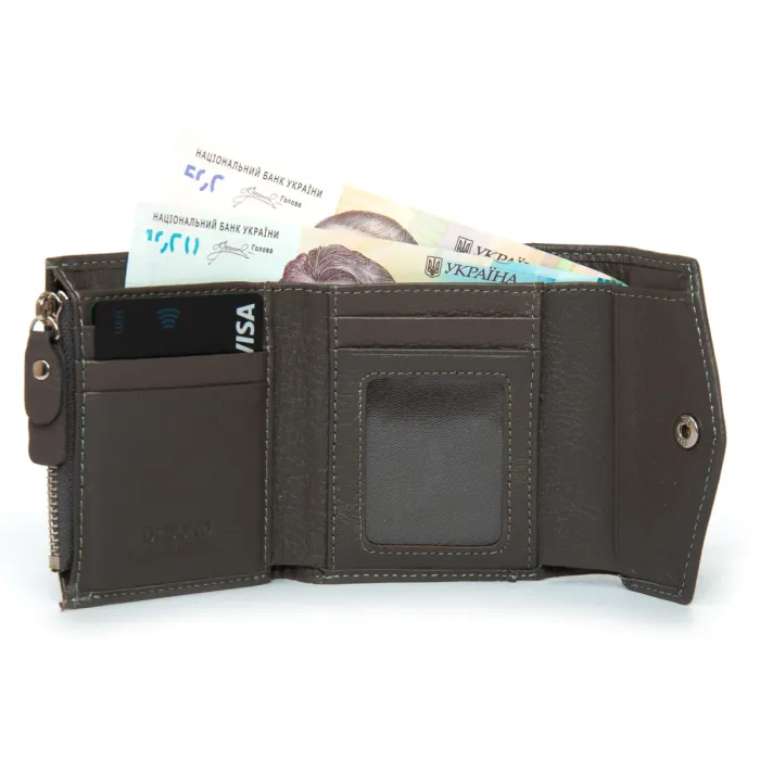Кошелек Bright Женский кожа DR. BOND WS-20 gray