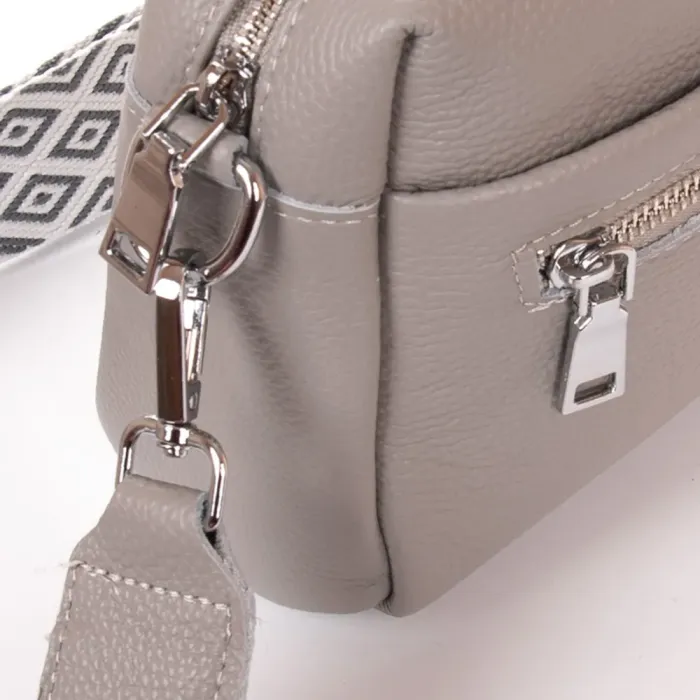 Сумка жіноча Класична шкіра ALEX RAI 3012 L-grey