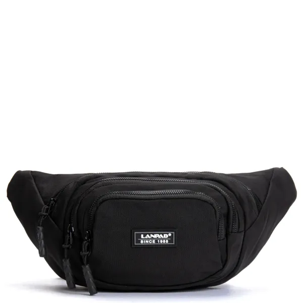 Сумка Мужская На пояс нейлон Lanpad 61056 black