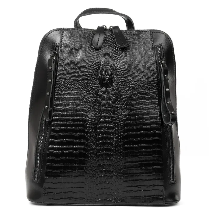 Сумка Женская Рюкзак кожа ALEX RAI 8629 black
