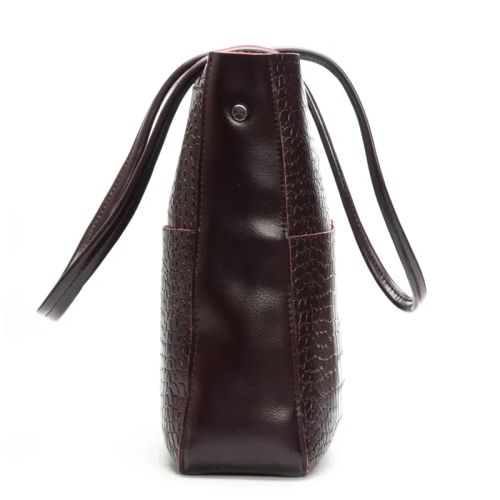 Сумка Женская Классическая кожа ALEX RAI 9384-1 bordo