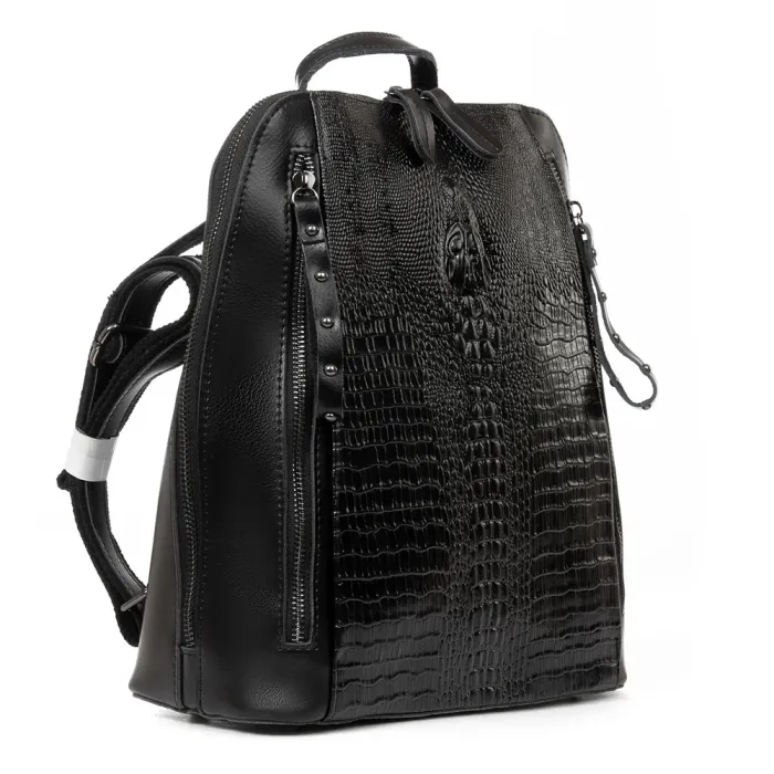 Сумка Женская Рюкзак кожа ALEX RAI 8629 black