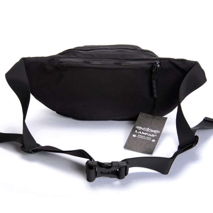 Сумка Мужская На пояс нейлон Lanpad 61056 black