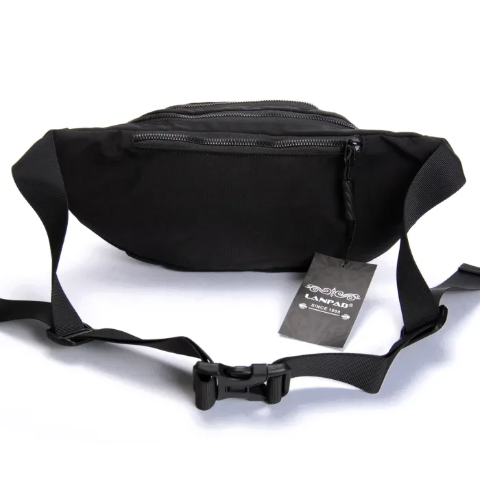 Сумка Мужская На пояс нейлон Lanpad 61056 black