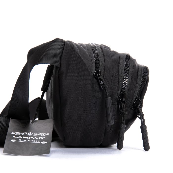 Сумка Мужская На пояс нейлон Lanpad 61056 black