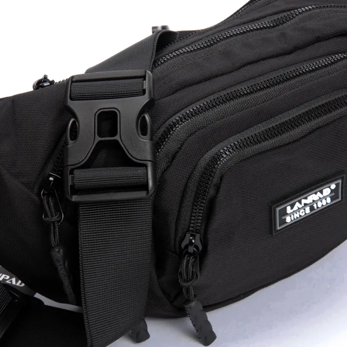 Сумка Мужская На пояс нейлон Lanpad 61056 black