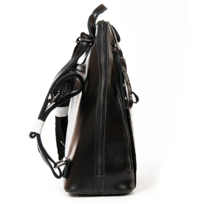 Сумка Женская Рюкзак кожа ALEX RAI 8629 black