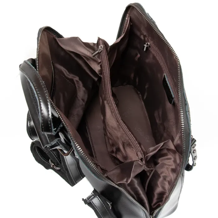 Сумка Женская Рюкзак кожа ALEX RAI 8629 black