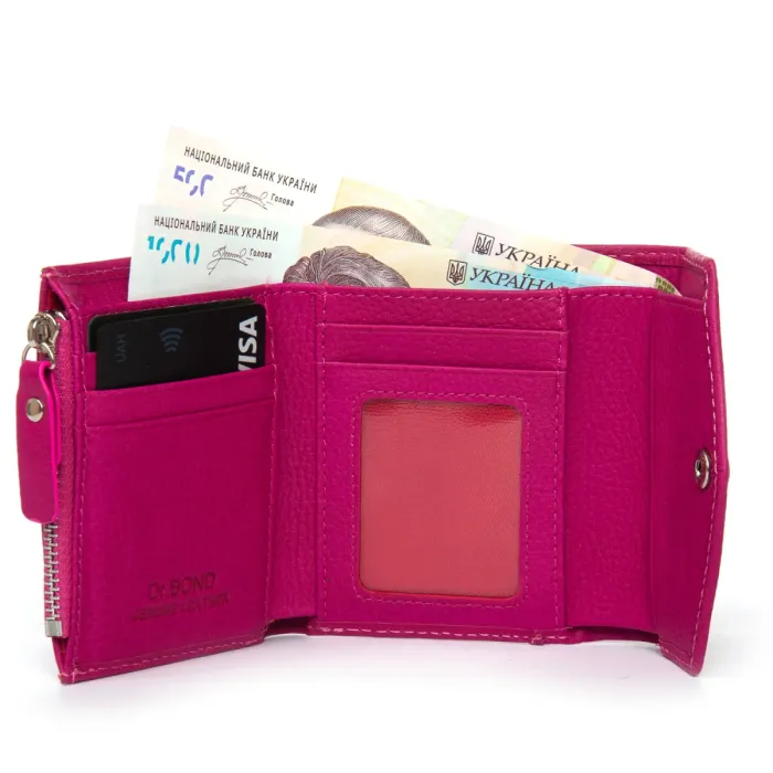 Кошелек Bright Женский кожа DR. BOND WS-20 plum-red