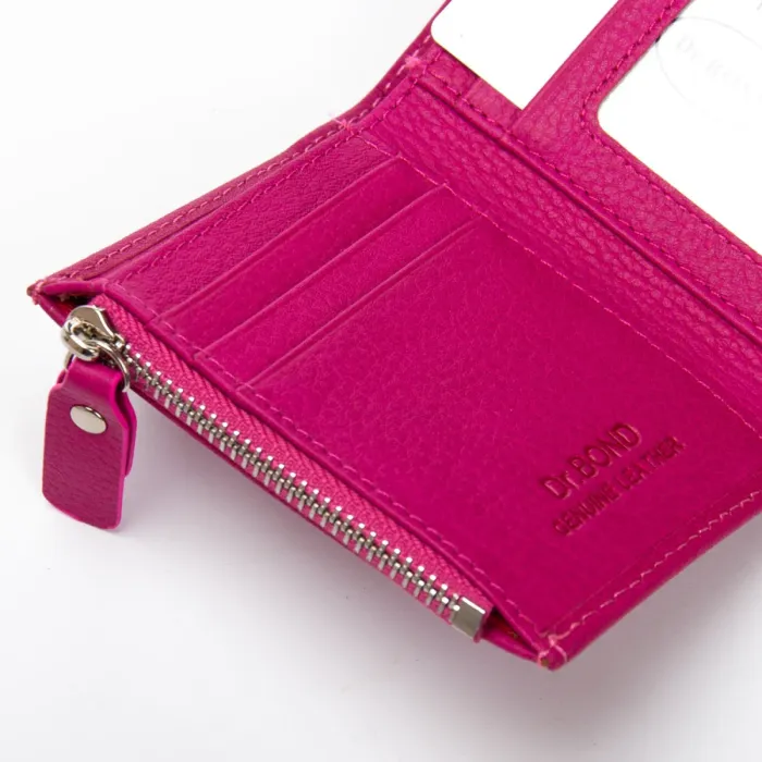 Кошелек Bright Женский кожа DR. BOND WS-20 plum-red