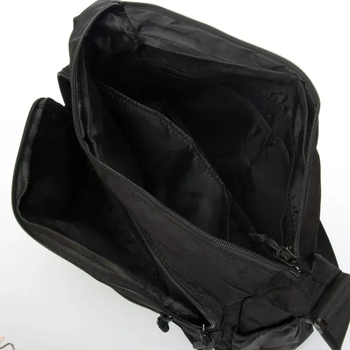 Сумка Мужская На Плечо нейлон Lanpad 98217 black почтальон
