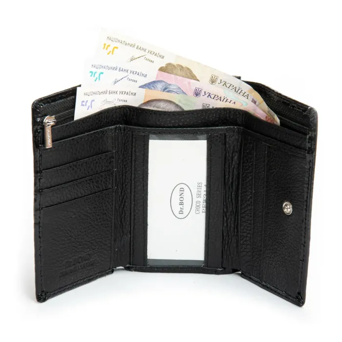 Кошелек PE Женский кожа DR. BOND PEW214 black