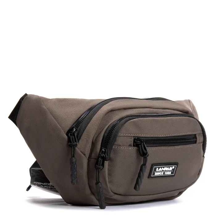 Сумка Мужская На пояс нейлон Lanpad 61057 brown