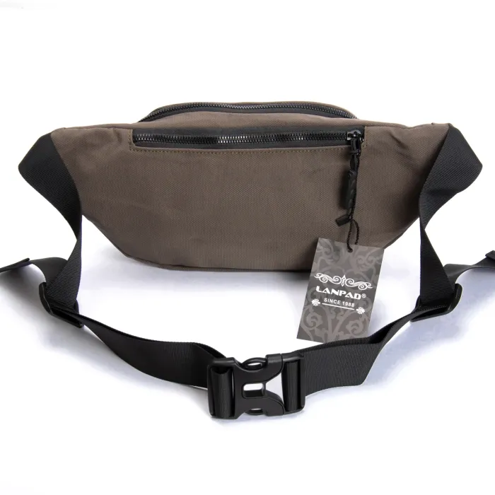 Сумка Мужская На пояс нейлон Lanpad 61057 brown