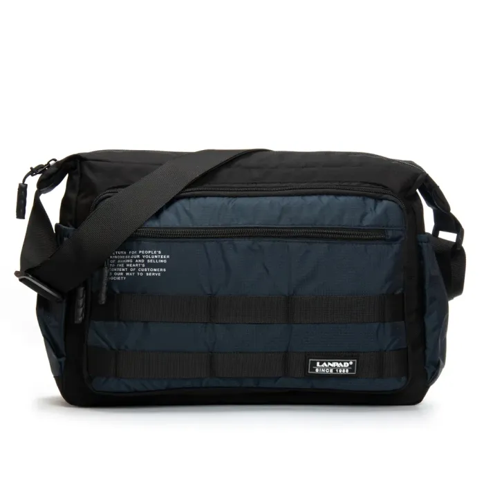 Сумка Мужская На Плечо нейлон Lanpad 98217 blue почтальон
