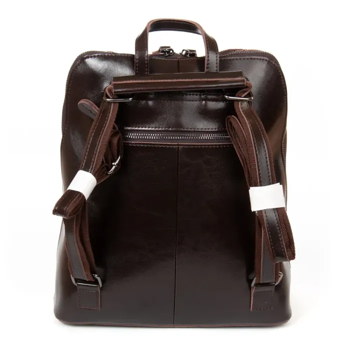 Сумка Женская Рюкзак кожа ALEX RAI 8629 brown