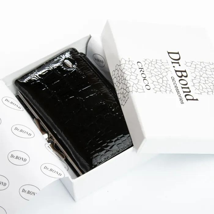 Кошелек PE Женский кожа DR. BOND PEW214 black
