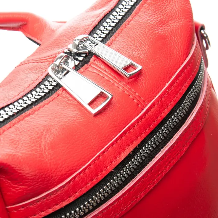 Сумка Женская Рюкзак кожа ALEX RAI 8781-9 red