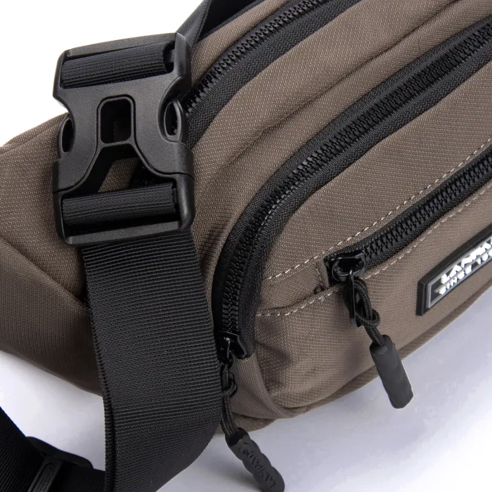 Сумка Мужская На пояс нейлон Lanpad 61057 brown