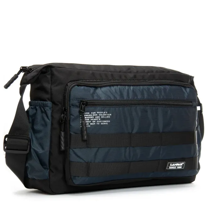 Сумка Мужская На Плечо нейлон Lanpad 98217 blue почтальон