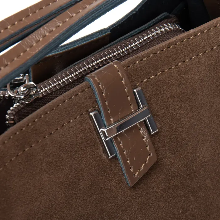 Сумка Женская Классическая замш ALEX RAI 9701-1 khaki