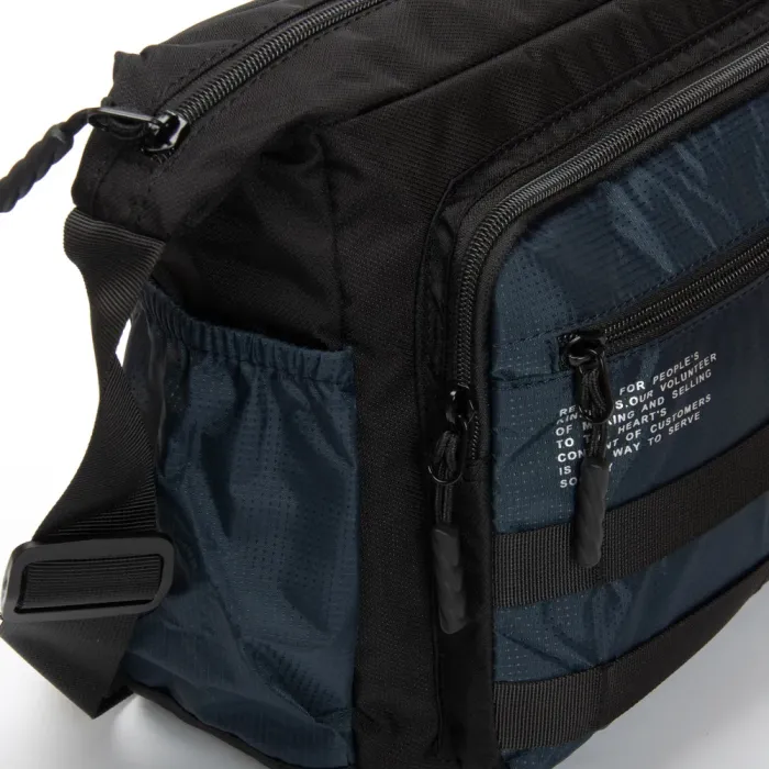 Сумка Мужская На Плечо нейлон Lanpad 98217 blue почтальон