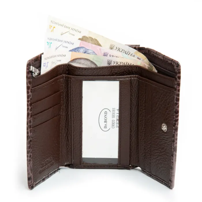 Кошелек PE Женский кожа DR. BOND PEW214 brown