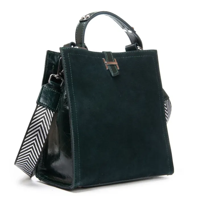 Сумка Женская Классическая замш ALEX RAI 9701-1 green