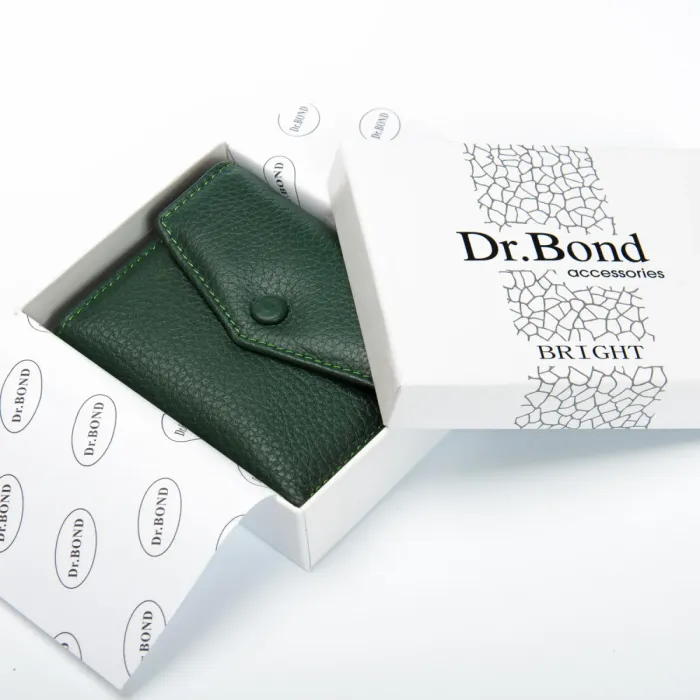 Кошелек Bright Женский кожа DR. BOND WS-20 green