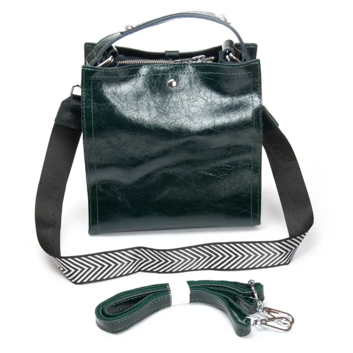 Сумка Женская Классическая замш ALEX RAI 9701-1 green