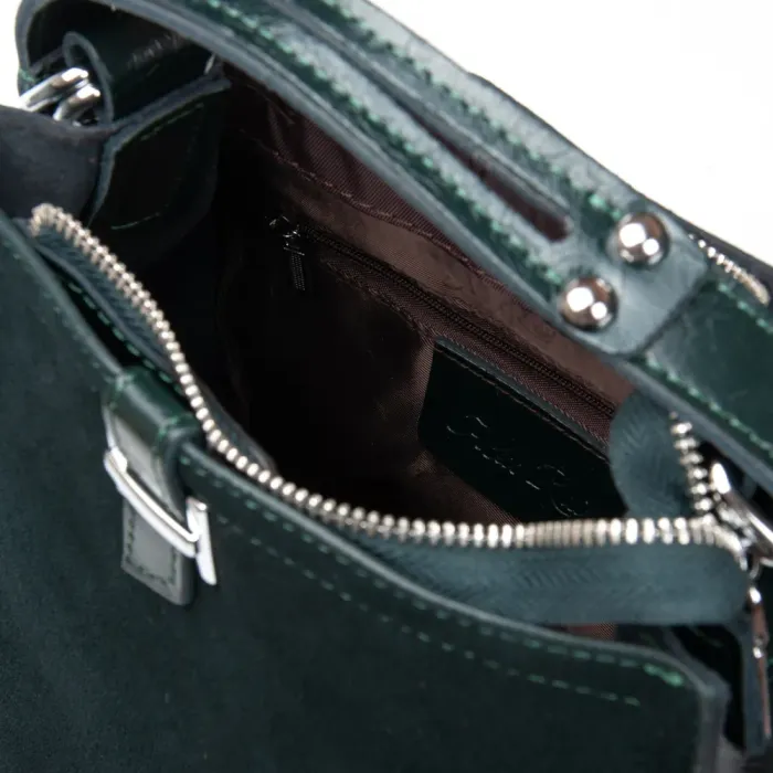 Сумка Женская Классическая замш ALEX RAI 9701-1 green