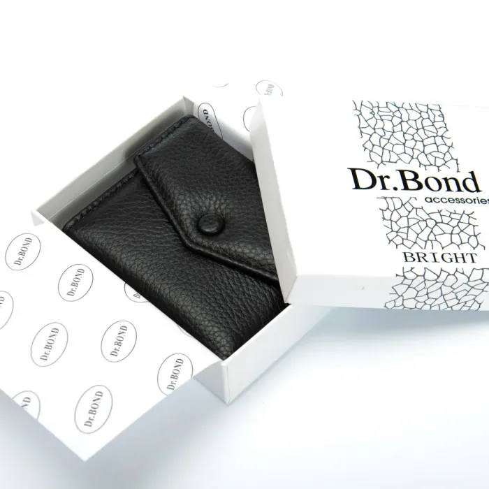 Кошелек Bright Женский кожа DR. BOND WS-20 black